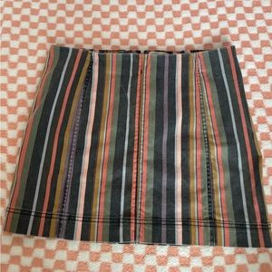 Jolt striped skirt